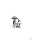 Paparazzi "Textured Toadstool" Silver Ring Paparazzi Jewelry