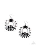 Paparazzi "Concentric Conversation" Black Earrings Paparazzi Jewelry