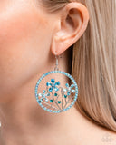Paparazzi "Basic Bouquet" Blue Earrings Paparazzi Jewelry