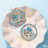 Paparazzi "Basic Bouquet" Blue Earrings Paparazzi Jewelry