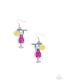 Paparazzi "Delightful Daiquiri" Pink Earrings Paparazzi Jewelry