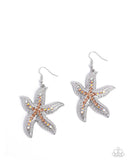 Paparazzi "Seize the Starfish" Orange Earrings Paparazzi Jewelry