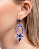 Paparazzi "Karma Knockout" Blue Post Earrings Paparazzi Jewelry