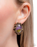 Paparazzi "Elaborately Encased" Gold Post Earrings Paparazzi Jewelry