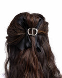 Paparazzi "Coquette Class" Black Hair Clip Paparazzi Jewelry