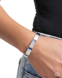 Paparazzi "Glistening Gesture" Blue Bracelet Paparazzi Jewelry