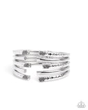 Paparazzi "Working Wraparound" Silver Bracelet Paparazzi Jewelry