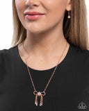Paparazzi "Coquette Celebrity" Copper Necklace & Earring Set Paparazzi Jewelry