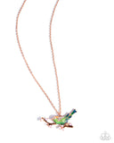 Paparazzi "Painted Perch" Copper Necklace & Earring Set Paparazzi Jewelry