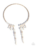 Paparazzi "Darling Decade" Gold Necklace & Earring Set Paparazzi Jewelry
