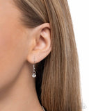 Paparazzi "Cheerful Coquette" White Necklace & Earring Set Paparazzi Jewelry