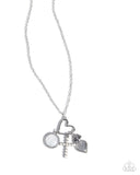 Paparazzi "Purely Blessed" White Necklace & Earring Set Paparazzi Jewelry