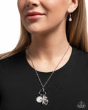 Paparazzi "Purely Blessed" White Necklace & Earring Set Paparazzi Jewelry