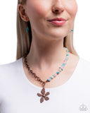 Paparazzi "Floral Feint" Copper Necklace & Earring Set Paparazzi Jewelry