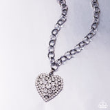 Paparazzi "Heartfelt Havana" Black Necklace & Earring Set Paparazzi Jewelry