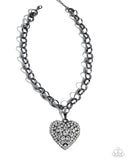 Paparazzi "Heartfelt Havana" Black Necklace & Earring Set Paparazzi Jewelry