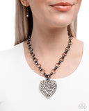 Paparazzi "Heartfelt Havana" Black Necklace & Earring Set Paparazzi Jewelry