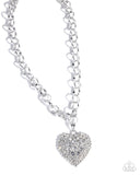 Paparazzi "Heartfelt Havana" White Necklace & Earring Set Paparazzi Jewelry