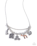 Paparazzi "Storybook Setting" Brown Necklace & Earring Set Paparazzi Jewelry