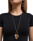 Paparazzi "Give More Affection" Yellow Necklace & Earring Set Paparazzi Jewelry