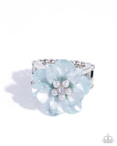 Paparazzi "Pinched Petals" Blue Ring Paparazzi Jewelry