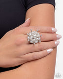 Paparazzi "Hopeful Heirloom" White Ring Paparazzi Jewelry