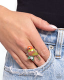 Paparazzi "Nestled Nightingale" Yellow Ring Paparazzi Jewelry