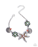 Paparazzi "Starfish Song & Sing" Orange Necklace & Bracelet Jewelry Set Paparazzi Jewelry