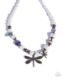 Paparazzi "Dragonfly Delight & Deed" Brass Necklace & Bracelet Complete Look Paparazzi Jewelry
