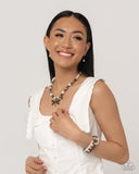 Paparazzi "Dragonfly Delight & Deed" Brass Necklace & Bracelet Complete Look Paparazzi Jewelry