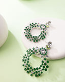 Paparazzi "Opalescent Opulence" Green Post Earrings Paparazzi Jewelry