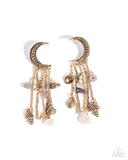 Paparazzi "Crescent Call" Purple Post Earrings Paparazzi Jewelry