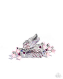Paparazzi "Fluttering French" Pink Hair Clip Paparazzi Jewelry