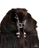 Paparazzi "Fluttering French" Pink Hair Clip Paparazzi Jewelry