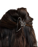Paparazzi "Heartfelt Hint" Silver Hair Clip Paparazzi Jewelry