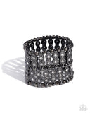 Paparazzi "Stacked Significance" Black Bracelet Paparazzi Jewelry