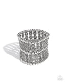 Paparazzi "Stacked Significance" Silver Bracelet Paparazzi Jewelry