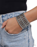 Paparazzi "Stacked Significance" Silver Bracelet Paparazzi Jewelry