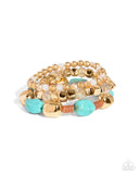 Paparazzi "Malibu Minimalist" Blue Bracelet Paparazzi Jewelry