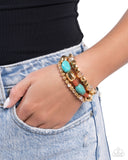 Paparazzi "Malibu Minimalist" Blue Bracelet Paparazzi Jewelry