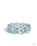 Paparazzi "Floral Facility" Blue Bracelet Paparazzi Jewelry