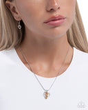 Paparazzi "Delightful Dog" Silver Necklace & Earring Set Paparazzi Jewelry