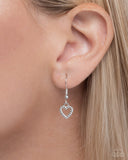 Paparazzi "Delightful Dog" Silver Necklace & Earring Set Paparazzi Jewelry