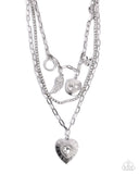 Paparazzi "Angelic Ambition" White Necklace & Earring Set Paparazzi Jewelry