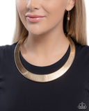 Paparazzi "Fringe Formal" Gold Necklace & Earring Set Paparazzi Jewelry