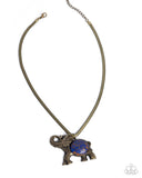 Paparazzi "Empathetic Elephant" Purple Necklace & Earring Set Paparazzi Jewelry