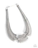 Paparazzi "Carefree Coils" Silver Necklace & Earring Set Paparazzi Jewelry