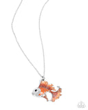 Paparazzi "Flashy Fish" Orange Necklace & Earring Set Paparazzi Jewelry