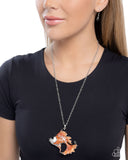 Paparazzi "Flashy Fish" Orange Necklace & Earring Set Paparazzi Jewelry