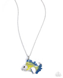 Paparazzi "Flashy Fish" Yellow Necklace & Earring Set Paparazzi Jewelry